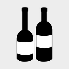 Wine drink graphic design with icons