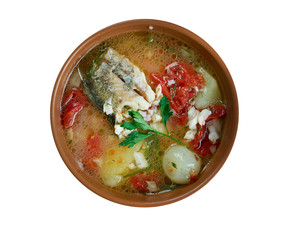 Russian Cossack fish soup