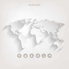 Fototapeta na wymiar World map concept.