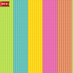 Simple knitted seamless pattern vector