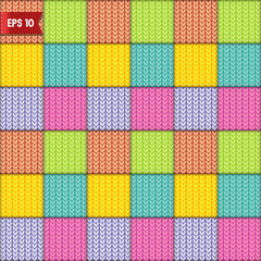 Simple knitted seamless pattern vector