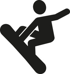 Snowboarder pictogram