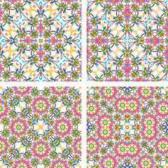 seamless pattern set of pattern Kaleidoscope