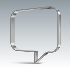 Shiny metal vector vector banner. eps 10