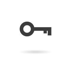 Dark grey icon for key (password, login, security, ...)