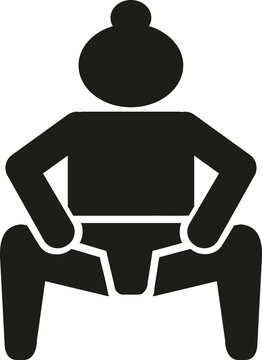 Sumo wrestling icon