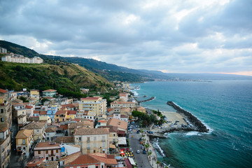 Panoramic view of Pizzo town, Calabria, South Italy. - 94229466