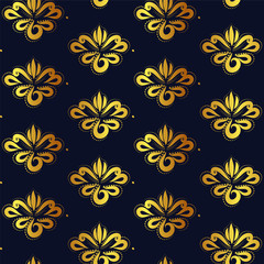 Curtain with floral ornament