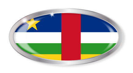 Central African Republic Flag Oval Button