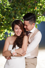 Fototapeta premium pre wedding outdoor romantic sunset