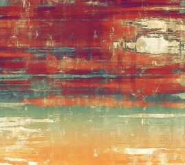 Old abstract texture with grunge stains. With different color patterns: yellow (beige); brown; red (orange); blue - 94231605