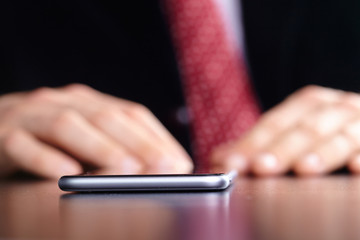 businessman with mobile phone