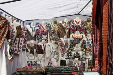 Obraz premium trade place selling embroidered women's clothing
