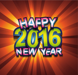 2016 Happy New Year Background for your Flyers