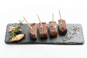 Rumpsteak Stückchen als Vorspeise