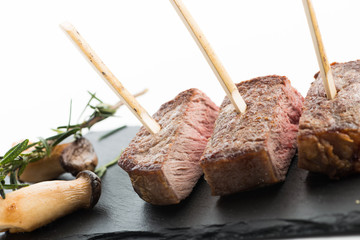 Rumpsteak Stückchen als Vorspeise