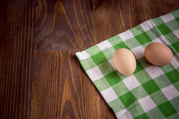 Chicken eggs, toned