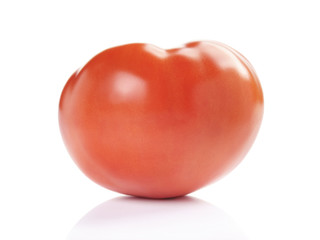 ripe beef tomato isolated