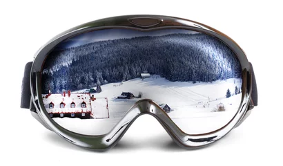 Rolgordijnen Ski goggles © fotokup