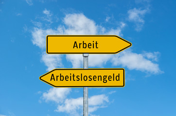 Arbeit, Arbeitslosengeld