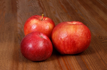 Three Red Apple
