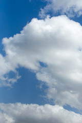 beautiful clouds on a blue sky