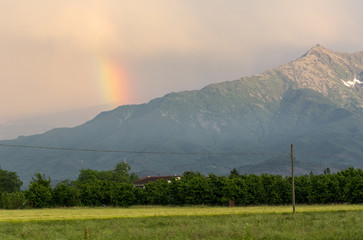 Obraz premium Rainbow in Piedmont