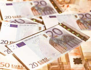 Retro looking Euro note