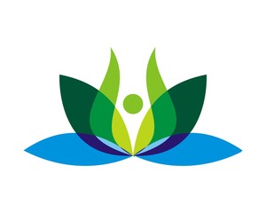 green yoga spa logo