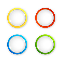 Set colorful icons. Buttons for your design