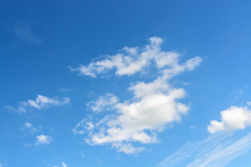 Naklejka na ściany i meble Blue sky white cloud