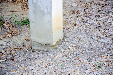Open soil concrete pole