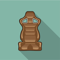 Racing seat vector