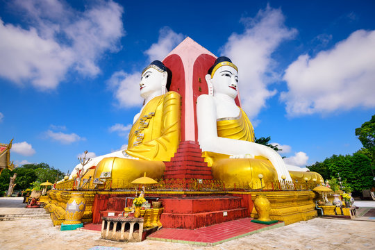 Buddhas in Bago, Myanmar