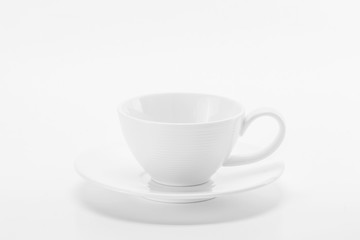 Obraz na płótnie Canvas white coffee cup