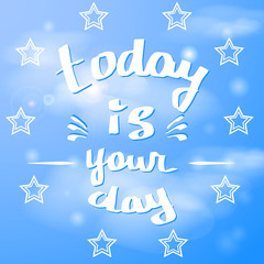 Hand drawn typography poster 