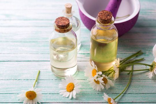 Essential aroma oil with chamomile