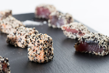 Thunfisch Sushi als Fingerfood