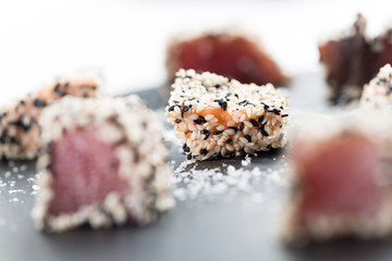 Thunfisch Sushi als Fingerfood