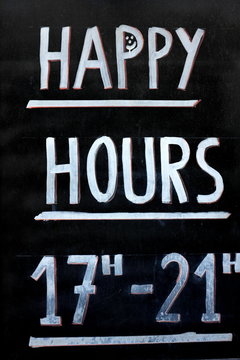 happy hours 17h -21h