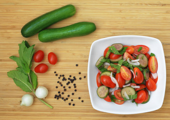 Cucumber-Tomato Salad