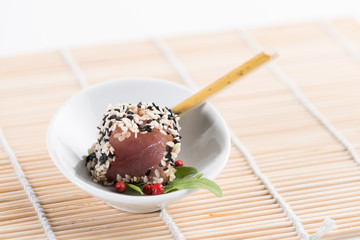 Thunfisch Sushi als Fingerfood