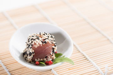 Thunfisch Sushi als Fingerfood