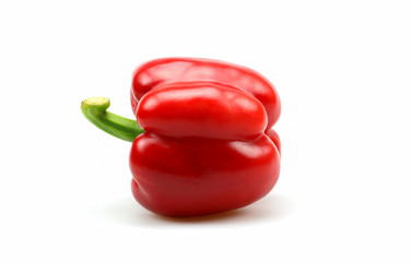 red bell pepper isolated on white background