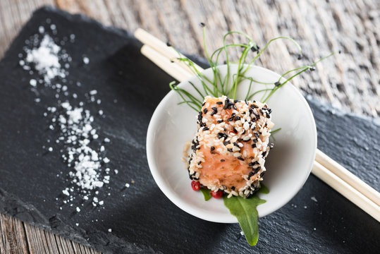 Thunfisch Sushi als Fingerfood