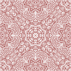 Mehndi henna design seamless pattern