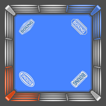 Abstract image for text in the form of a boxing ring