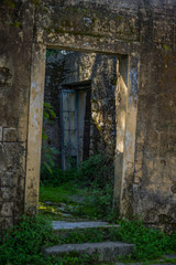 abandoned building entrance
