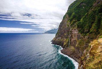 Ocean seaside, Madeira island, Portugal