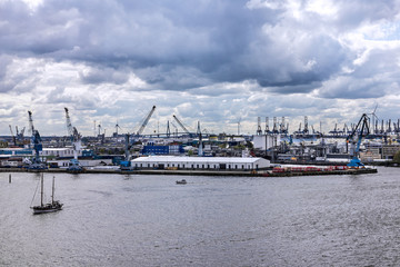 Fototapeta premium Rotterdam, Netherlands.Sea commercial port